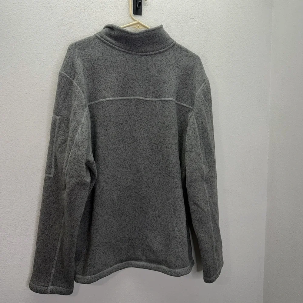 The North Face Jacket Mens XL Gray Gordon Lyons 1/2 Zip Hiking Outdoors Fleece